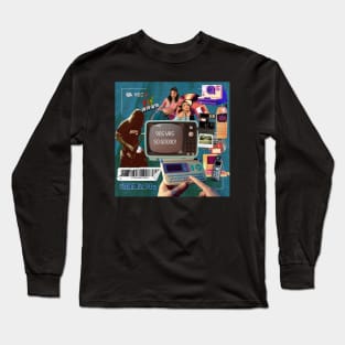 Blast from the Past: A 90s Nostalgia Collage Long Sleeve T-Shirt